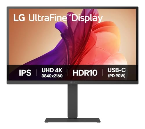 lg ultrafine monitor 27 zoll 4k uhd ips hdr10 usb-c 90w webos 24