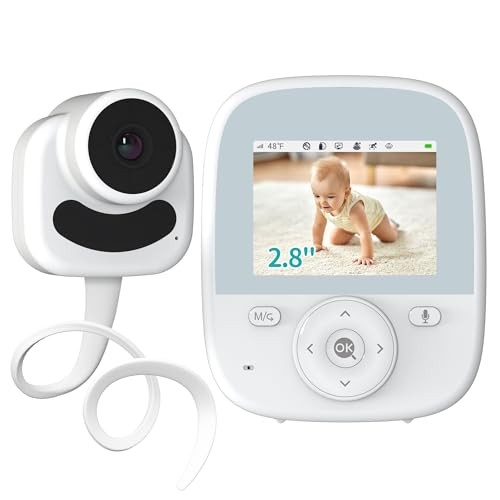 VIZOLINK Babyphone mit Kamera, 4000mAh Akku, Nachtsicht, 300m Reichweite, VOX
