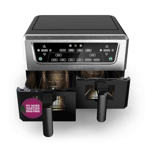 cuisinart air fryer doppel-schubladen 2 x 5,2l XXL fritteuse
