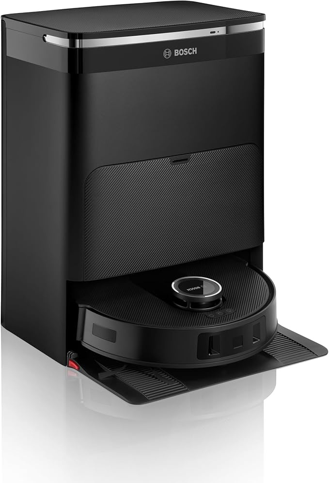 saugroboter mit wischfunktion bosch spotless max bcrdw3b, 11.000 pa, selbstreinigung, schwarz