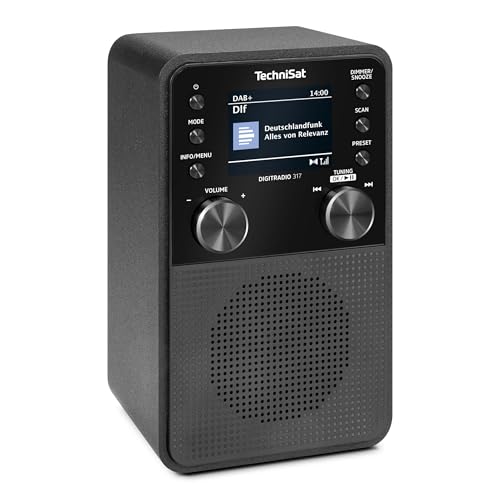 TechniSat DIGITRADIO 317 DAB+ Radio mit Bluetooth, schwarz oder weiß