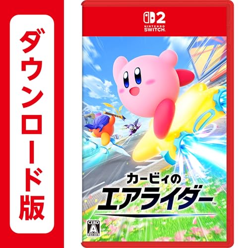 Produktbild: kirby air riders nintendo switch 2 downloadcode japan eshop vorbestellung