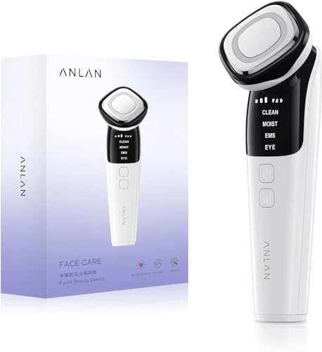 Gesichtsmassagegerät ANLAN, Faltenreduktion, EMS Gua Sha, 4 Modi, Wärme 42