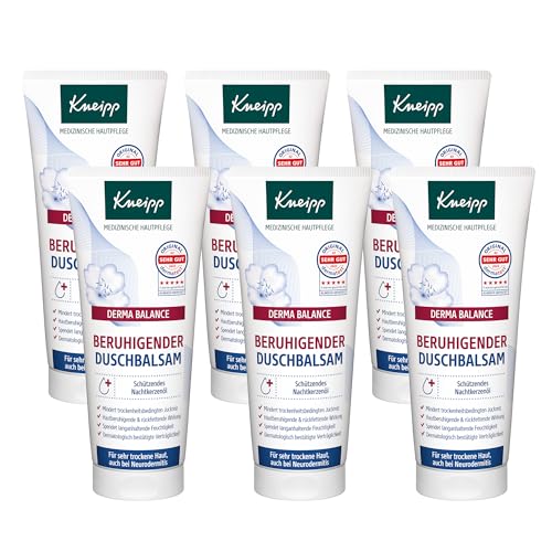 Kneipp DERMA BALANCE Duschbalsam 6 x 200ml für sehr trockene Haut, Neurodermitis