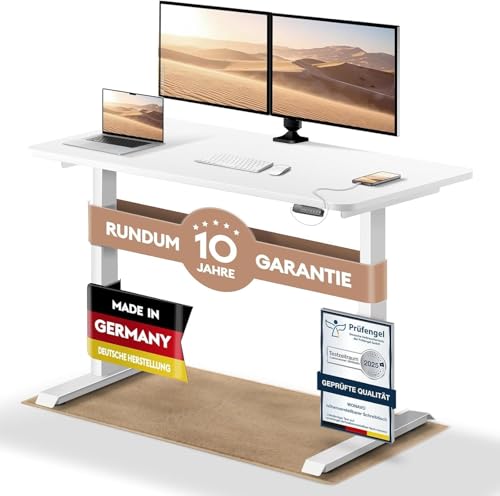 höhenverstellbarer schreibtisch 160x80 cm wonavo made in germany 249,99  statt 599 