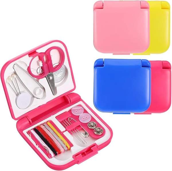 Produktbild: Reise Nähset 4er-Pack, Tragbares Notfall-Nähzubehör für Anfänger und Zuhause