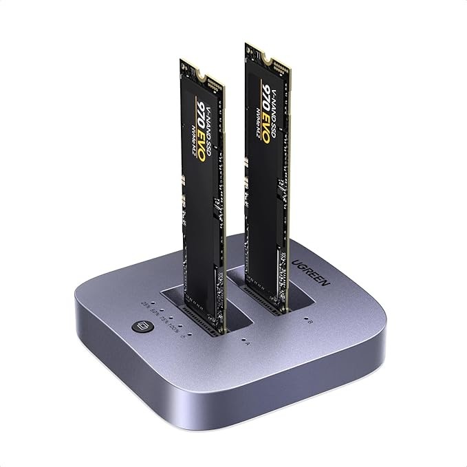 UGREEN NVMe Dockingstation Dual Bay, USB 3.2 Gen 2x2, M.2 M-Key/B+M-Key, 16 TB