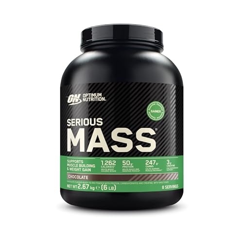 optimum nutrition serious mass weight gainer 2,66 kg schoko vanille banane erdnussbutter