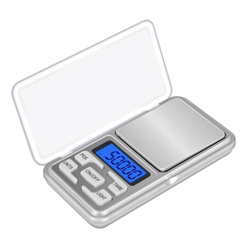 mini küchenwaage 500g x 0.01g digitalwaage taschenwaage, prime