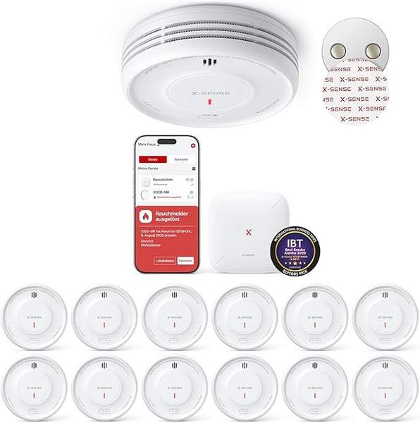 X-Sense WLAN Rauchmelder mit Magnethalterung, App, SBS50, XS0D-MR121