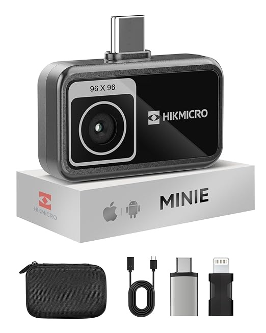 HIKMICRO Minie Wärmebildkamera 192192 SuperIR für iOS/Android, USB-C/Lightning