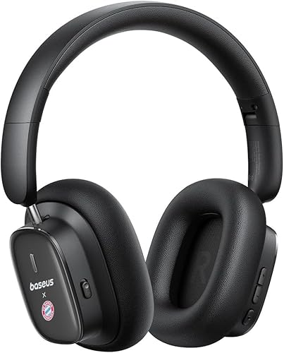 bluetooth over-ear headset baseus bowie h1i, fc bayern edition, noise cancelling 100 std