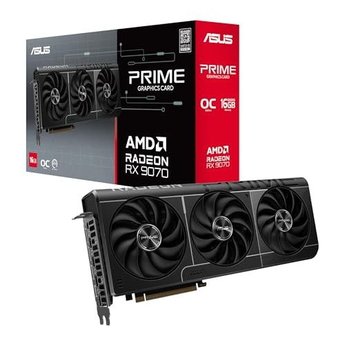 ASUS Prime Radeon RX 9070 OC, 2.5-Slot-Design, DisplayPort 2.1a