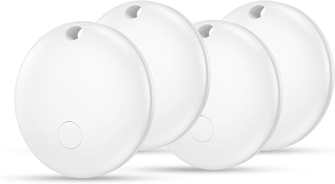 gps tracker android tag 4-pack, kompatibel mit apple und google app, wasserdicht