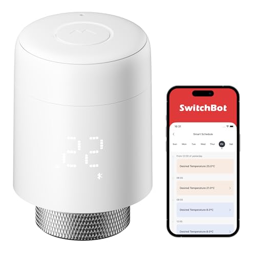 switchbot heizkörperthermostat smart mit app-steuerung und alexa