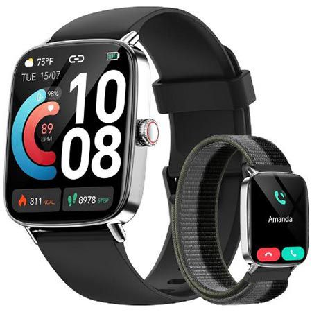 aeac smartwatch 1,85 Zoll mit telefonfunktion und fitnessmodi für 20,69 Euro