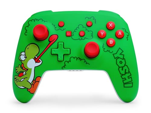 powera kabelloser controller für nintendo switch - hungriger yoshi