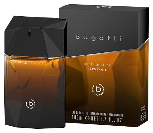 bugatti parfüm herren unlimited amber 100 ml eau de toilette mit bergamotte, apfel, zedernholz