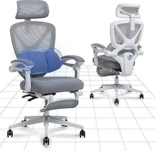 FLEXISPOT Ergonomischer Schreibtischstuhl, X-förmiger Bürostuhl mit 135-Neigung