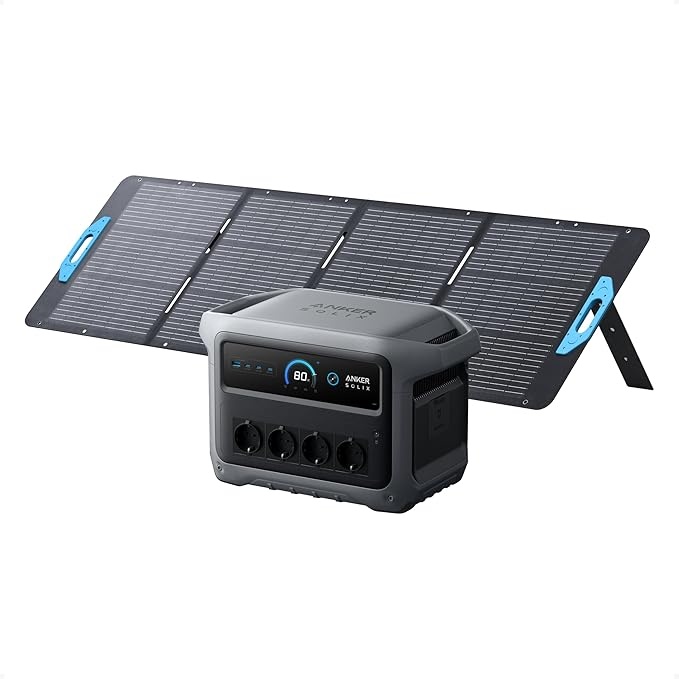 Anker SOLIX C1000 Gen 2 Powerstation 200W Solarpanel 1.024Wh LiFePO Akku