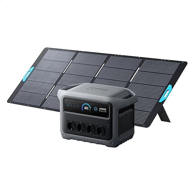Anker SOLIX C1000 Gen 2 Powerstation 1.024Wh, 400W Solarpanel, 2.000W Leistung