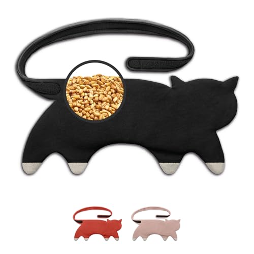 Körnerkissen leschi 10 Kammern mikrowellengeeignet Bauchschmerzen Bio Baumwolle Schwarz