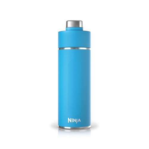 ninja thirsti trinkflasche 530ml tropenblau, koralle, edelstahl, auslaufsicher, dreifach isoliert