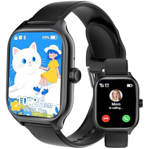 clleylise smartwatch kinder mit bluetooth telefon, fitness, sos, schlafmonitor, spiele