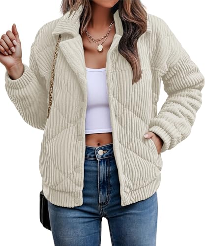 theenkoln damen fleecejacke herbstjacke teddyfleece casual plüschjacke beige M