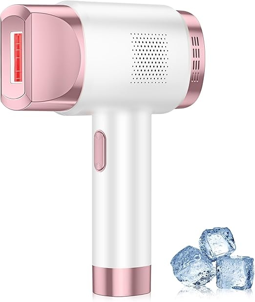 haarentfernungsgerät mit eis kühlung, 21j energie, 9 stufen, auto blitz, 600-1200nm, lcd display