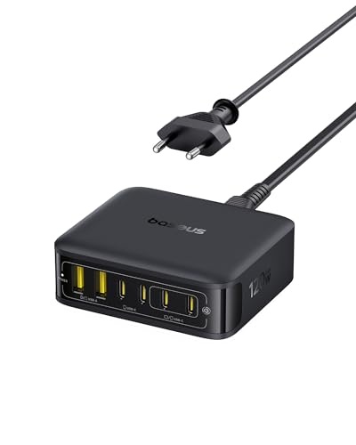 baseus usb c ladegerät 120w 6-port netzteil gaN pd charger schnellladegerät
