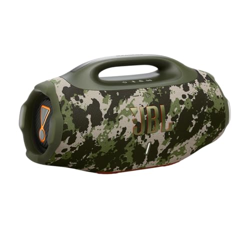 JBL Boombox 4 Tragbarer Bluetooth Lautsprecher, Camouflage, 2 Bass-Boost-Modi