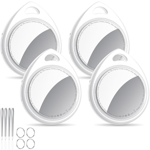 Produktbild: qcoq air tracker tags 4er pack, smart keyfinder für apple wo ist? app, koffer tracker