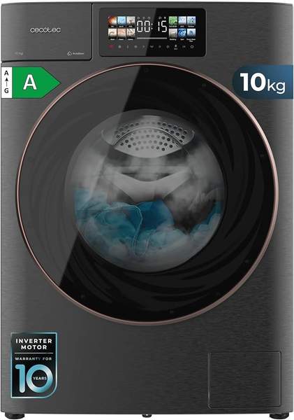 Cecotec Waschtrockner 10 kg/6 kg, AutoDose, Inverter, Energieeffizienz A