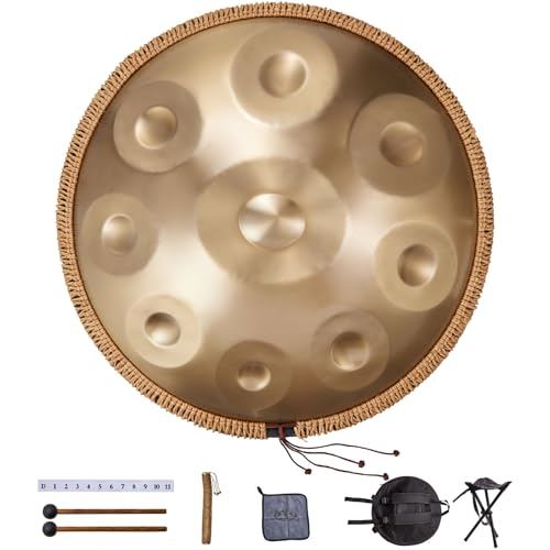 VEVOR Handpan Drum 55 cm 9-Ton Stahlzungentrommel 432 Hz D-Moll mit Tragetasche