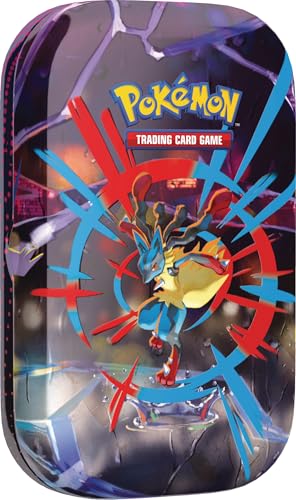 pokmon mini-tin-box mega-helden  mega-lucario mit sticker, bildkarte, boosterpacks