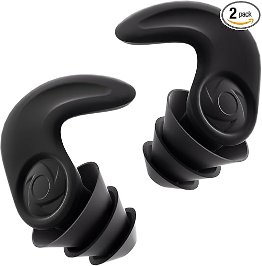 ohrstöpsel gegen schnarchen und lärm für schlaf, sport und schwimmen schwarz