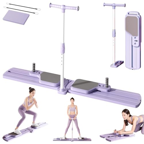 Pilates Reformer Trainingsboard Set, Faltbares Ab Core Trainer Übungsbrett
