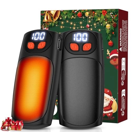 svintora handwärmer elektrisch 2er-pack, usb-c taschenwärmer mit led-anzeige, 5 heizstufen