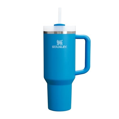STANLEY H2.0 Quencher 0.89L Trinkflasche Edelstahl mit Strohhalm BPA-frei Azure