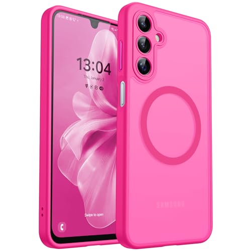 canshn hülle für samsung galaxy a16 mit kamer protection und magsafe, rosa