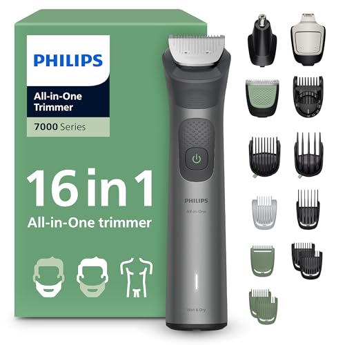 philips multigroom series 7000 barttrimmer haarschneider 16-teilig