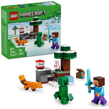 LEGO 21583 Minecraft Steves Abenteuer in der Taiga, 9,39