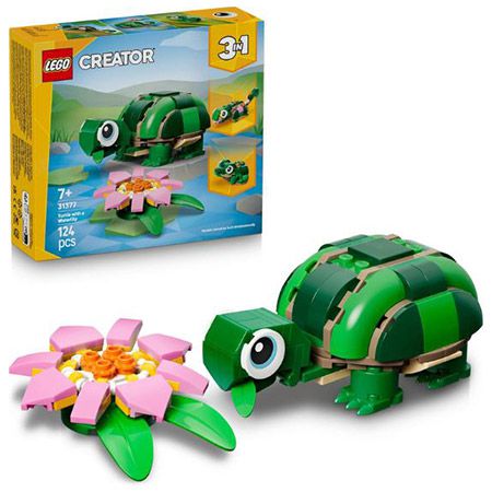 LEGO 31377 Creator 3-in-1 Schildkröte mit Seerose  Bauset für 9,19