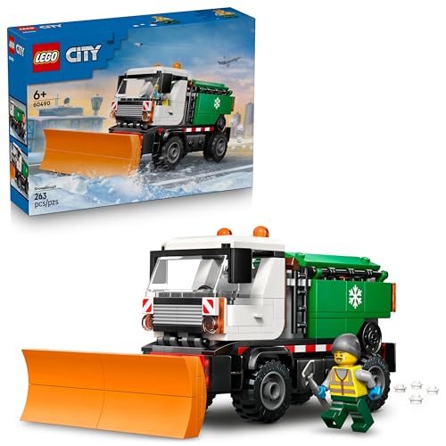 LEGO City Schneepflug 60490 - Spielzeug Set mit Minifigur