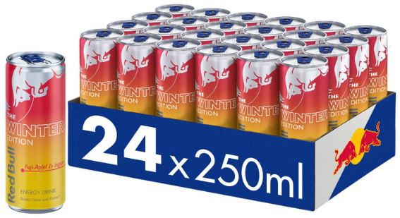 red bull energy drink winter edition 24er pack fuji-apfel ingwer 22,57 statt 33