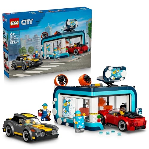 LEGO City 60497 Waschstraße mit Fahrzeugen und Zubehör