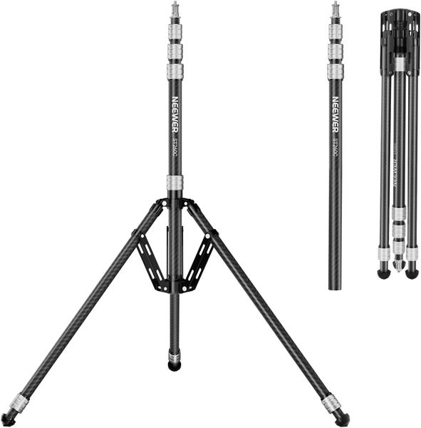 NEEWER Carbonfaser Lichtstativ 35"-102", tragbar für Blitzlicht Softbox DSLR