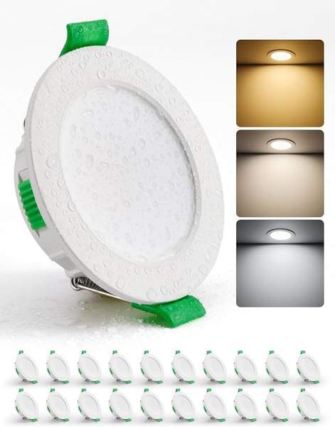 20er Set LED Einbaustrahler 230V 55-68mm, 4W, warmweiß, neutralweiß, IP44