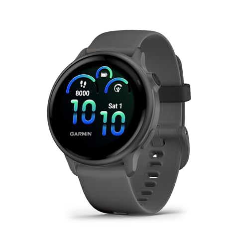 garmin vivoactive 6 42mm fitnessuhr - kieselgrau, amazon exclusive